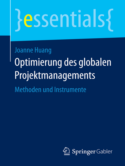 Title details for Optimierung des globalen Projektmanagements by Joanne Huang - Available